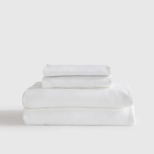 Quince Organic Bamboo White Sheets & 2 Pillowcases! Sz. King (142)